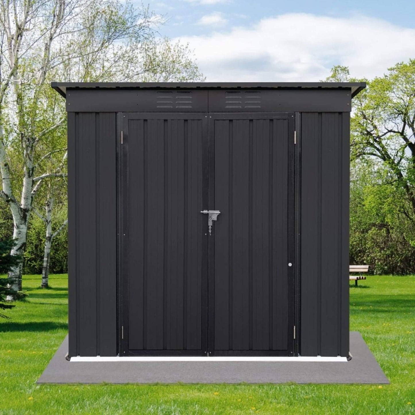Premium 4ft x 6ft Outdoor Metal Garden Storage Shed