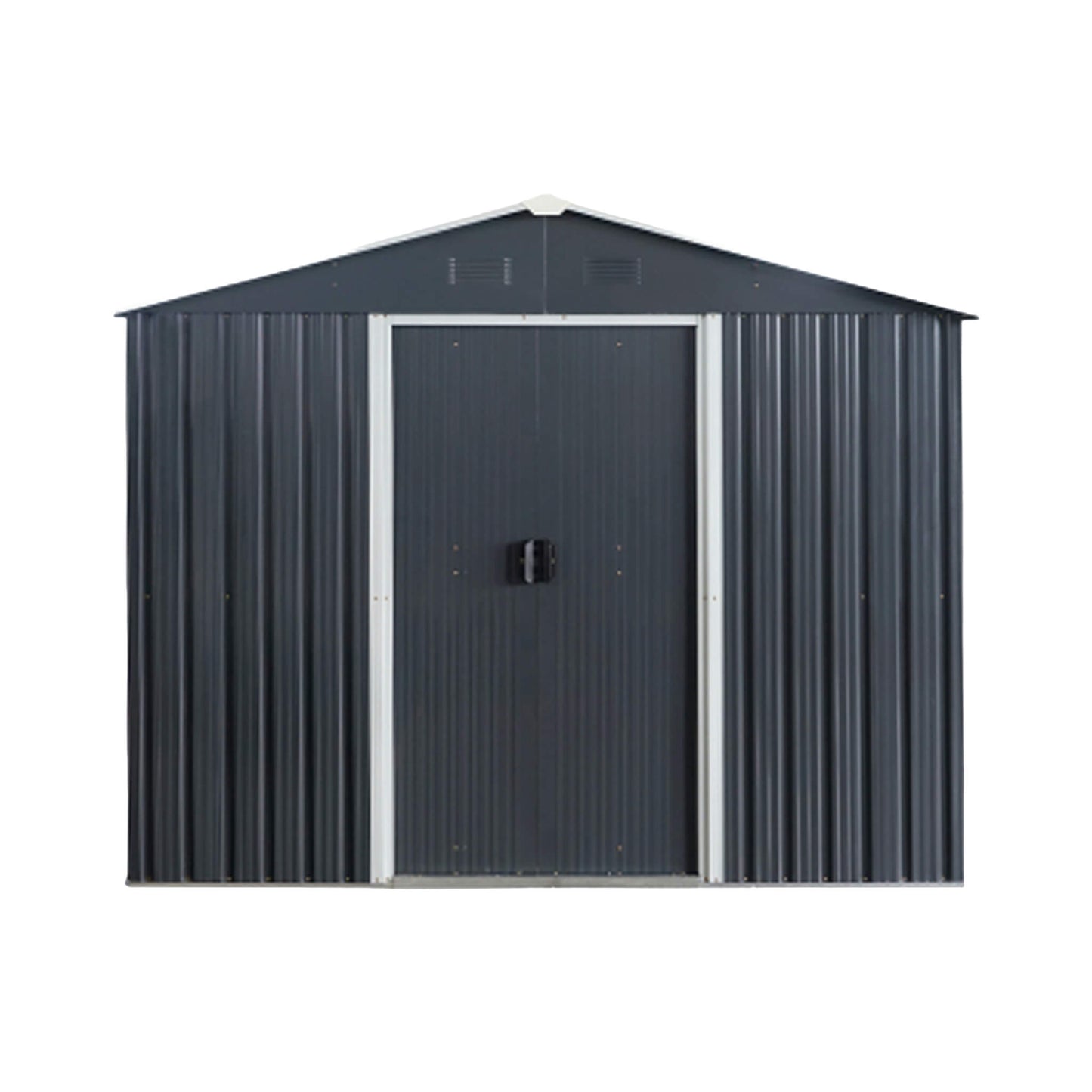 Premium Outdoor Metal Storage Shed with High-Gabled Roof