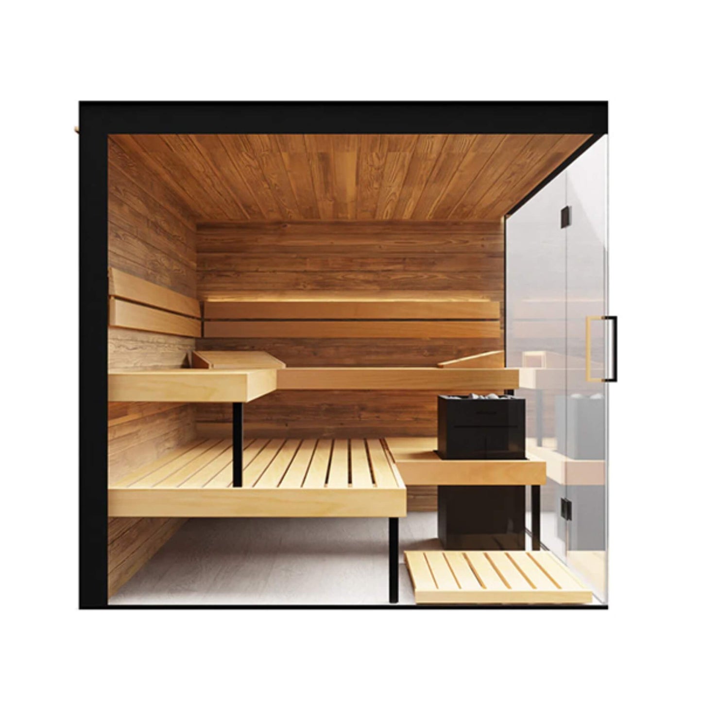 ThermaSol Lumaria Luxury Glass Sauna Cabin for 2-5 People