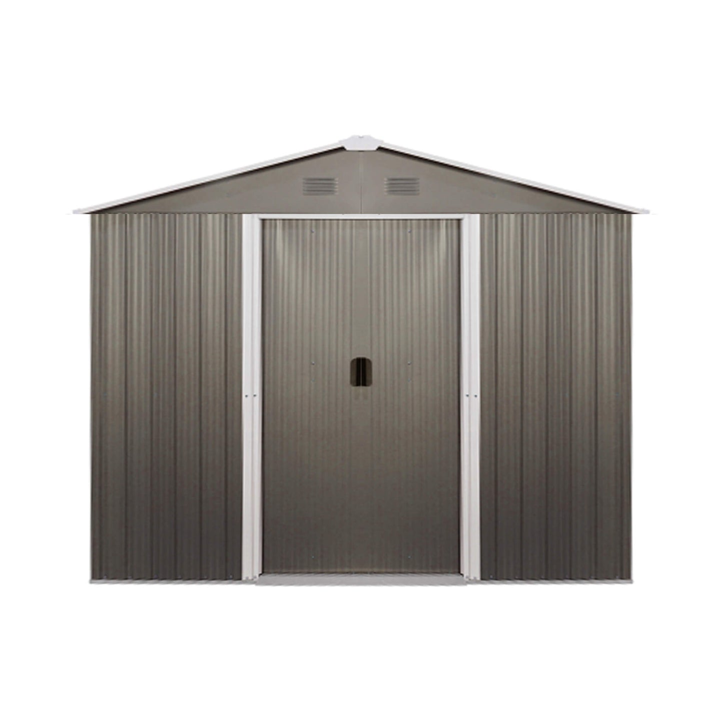Premium Outdoor Metal Storage Shed with High-Gabled Roof