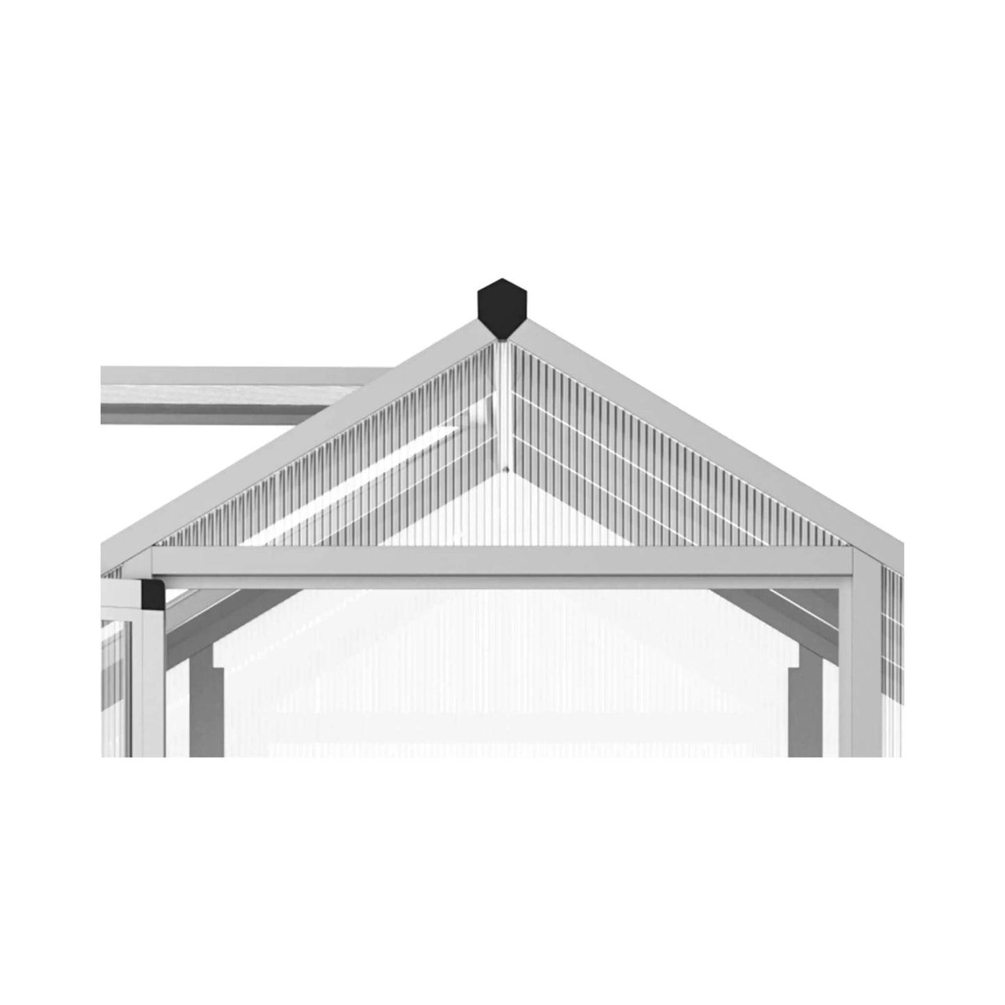 Large Walk-In Backyard Greenhouse W/ Rainwater Collection System And Roof Vent (SAK93581)