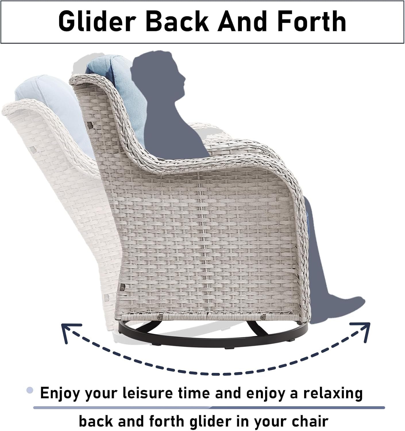Luxurious 11-Piece Outdoor Furniture Set with Swivel Rockers