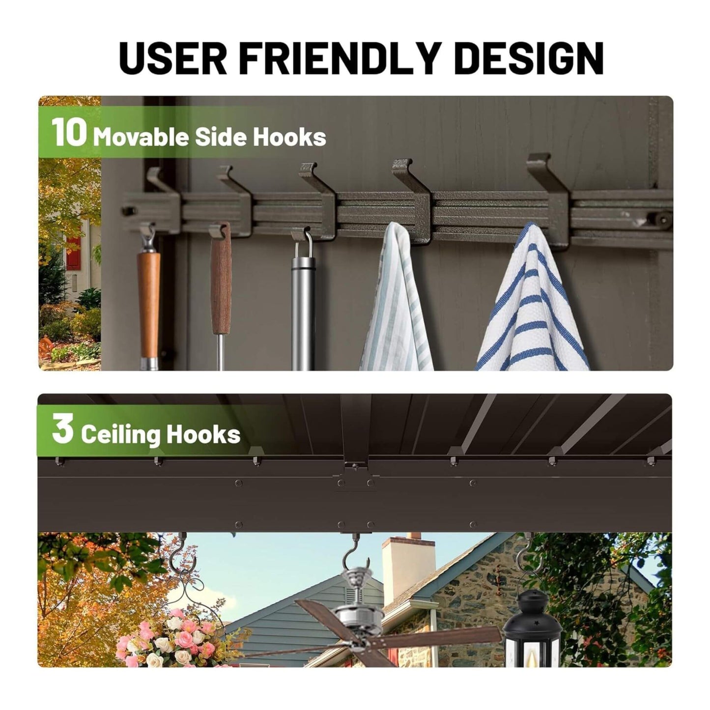 Alora Premium Outdoor Hardtop Grill Gazebo With Shelves (SAK90431)