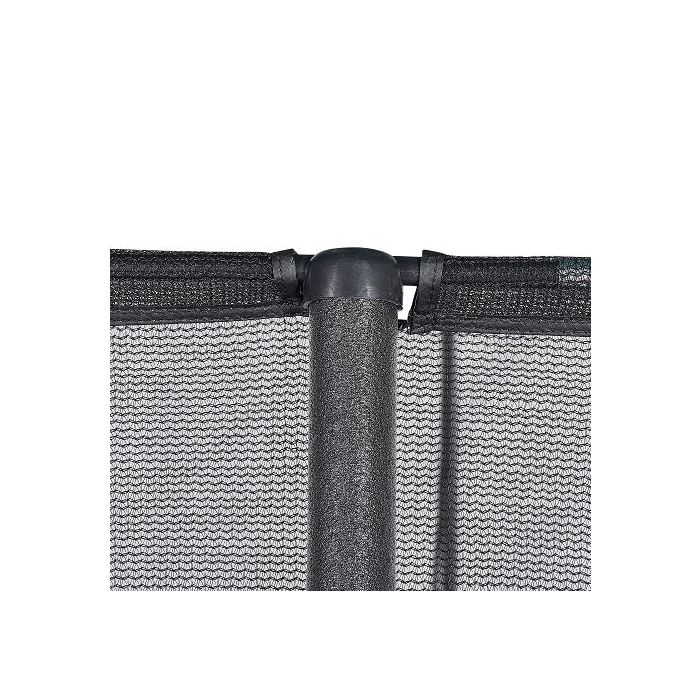 Jumpking 10'x15' Rectangle Trampoline with 2 Powder Coated Basketball Hoops with Breakaway Rims, Enclosure Net, and Ladder