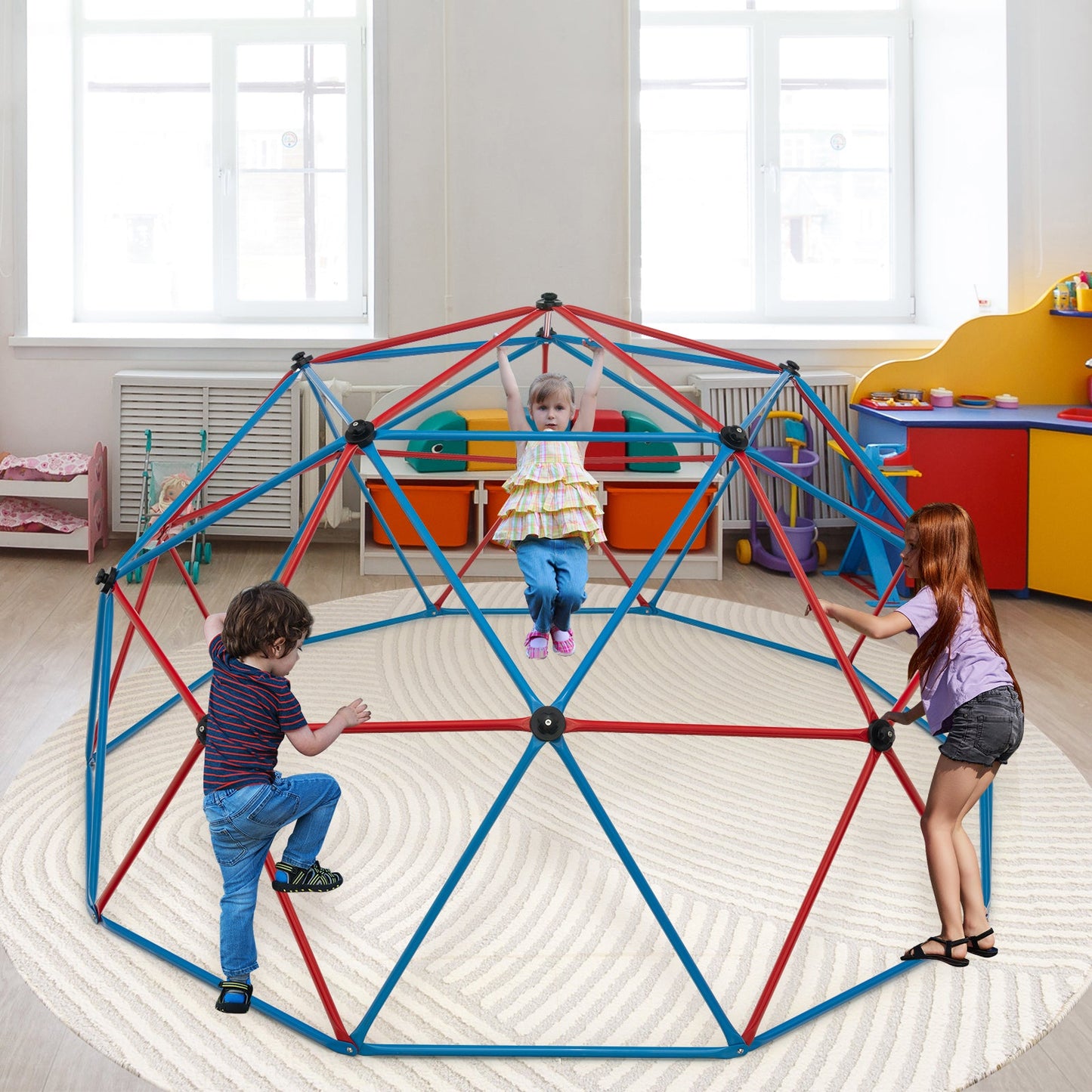 Gbruno 10 Ft Dome Climber with Swing