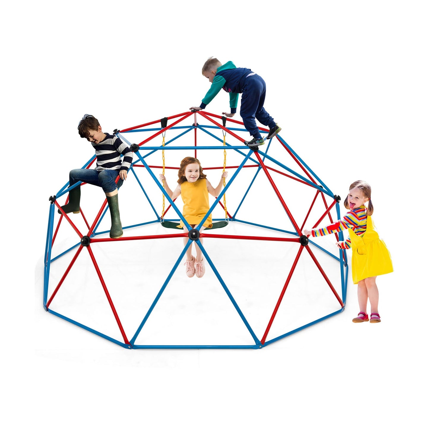 Gbruno 10 Ft Dome Climber with Swing