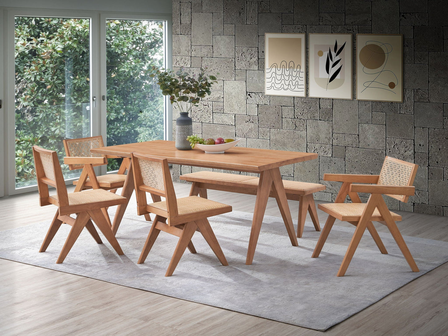 Valentina 6-Piece Rattan Patio Furniture Set