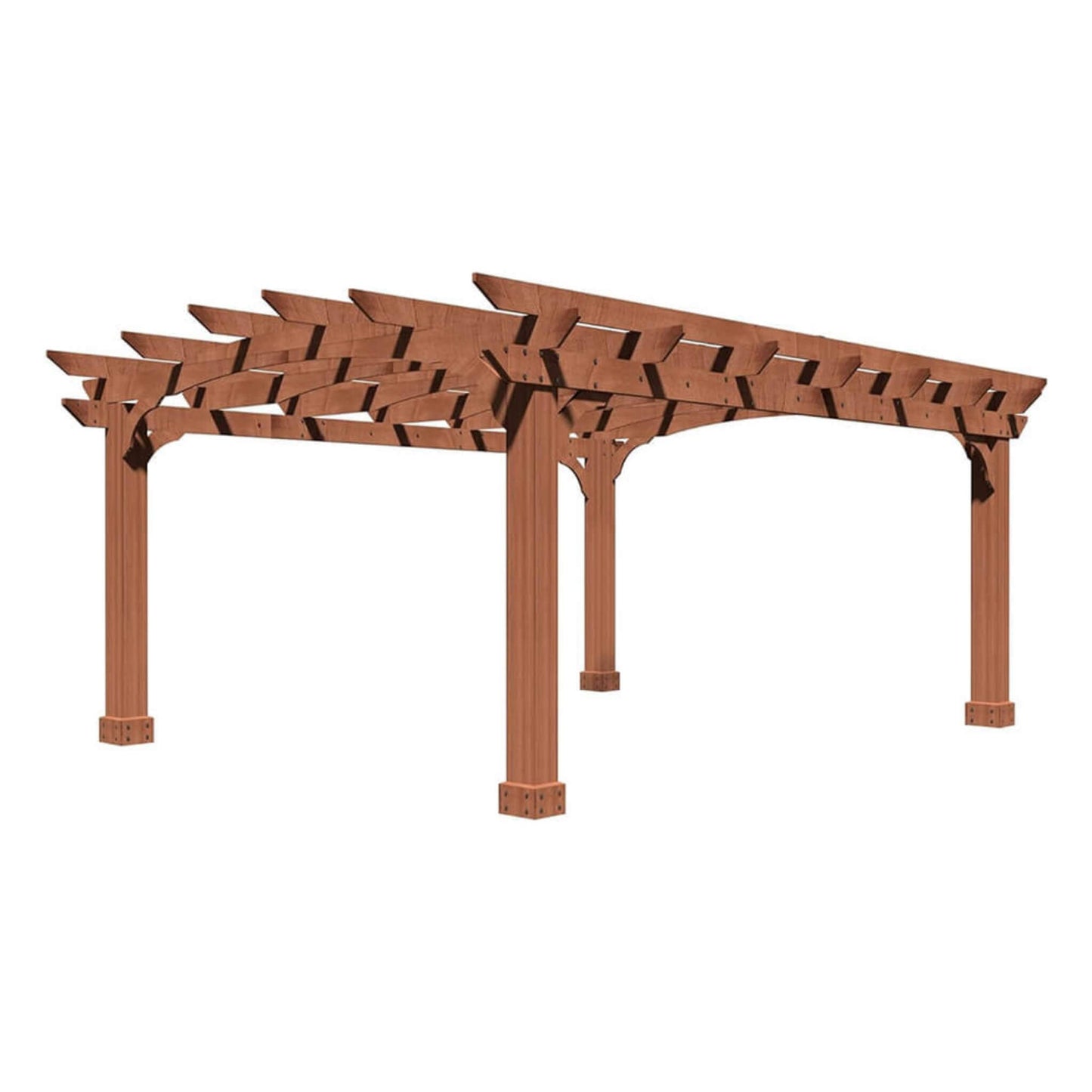 Luxury Cedar Wood Arched Roof Outdoor Pergola