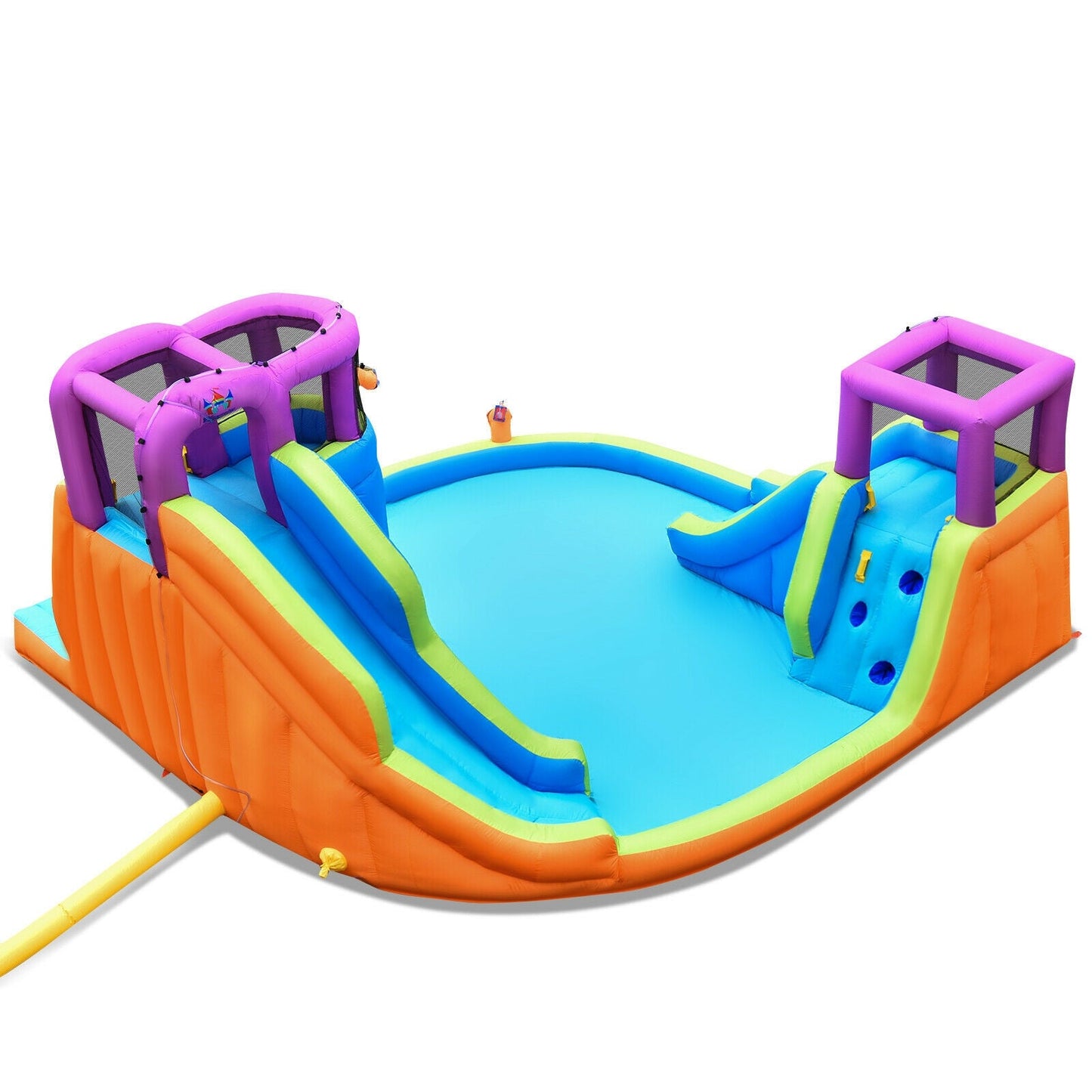 Gbruno 6-in-1 Inflatable Dual Water Slide Bounce House