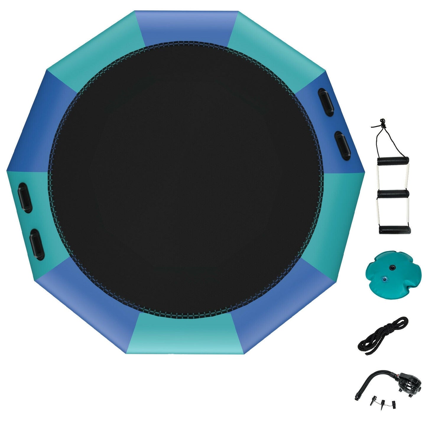 Gbruno 12 Feet Inflatable Splash Trampoline Bouncer