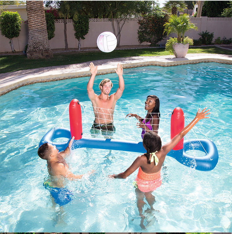 Giant Inflatable Volleyball and Football Pool Game Set