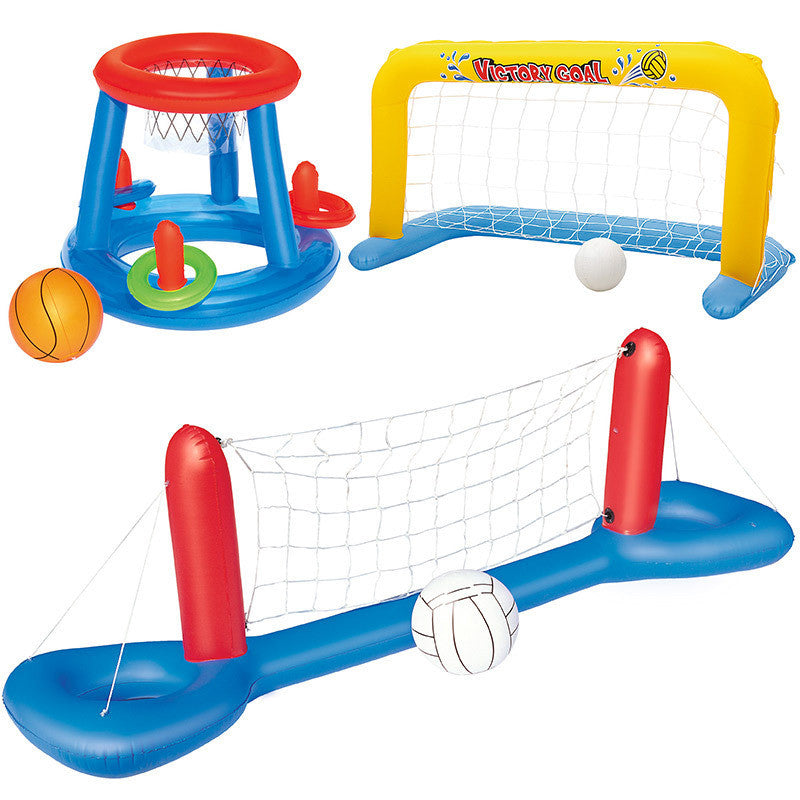 Giant Inflatable Volleyball and Football Pool Game Set