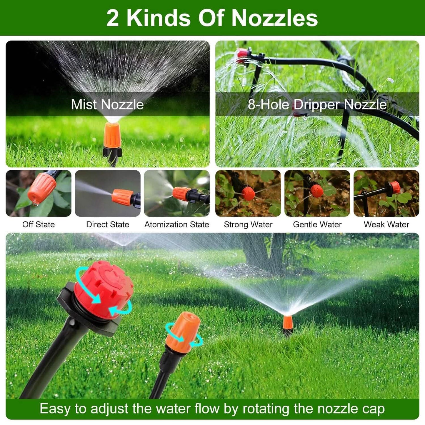 164FT Smart Drip Irrigation System