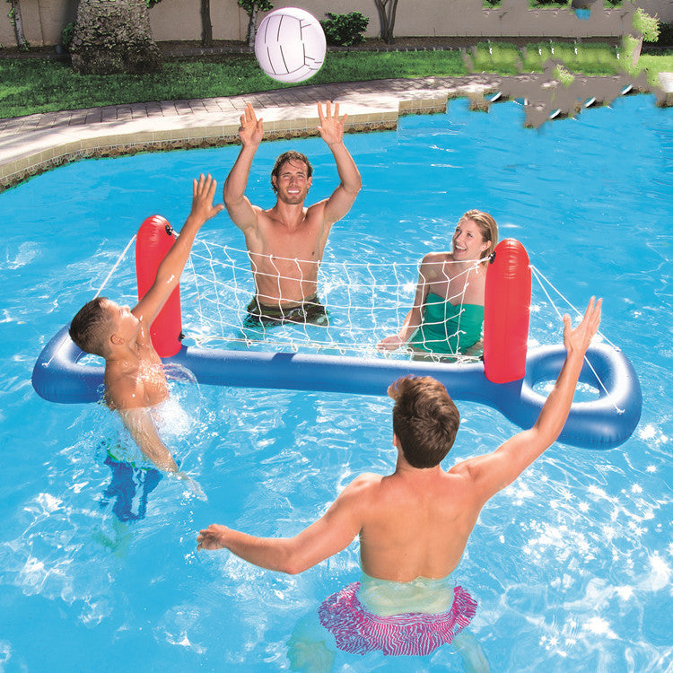 Giant Inflatable Volleyball and Football Pool Game Set