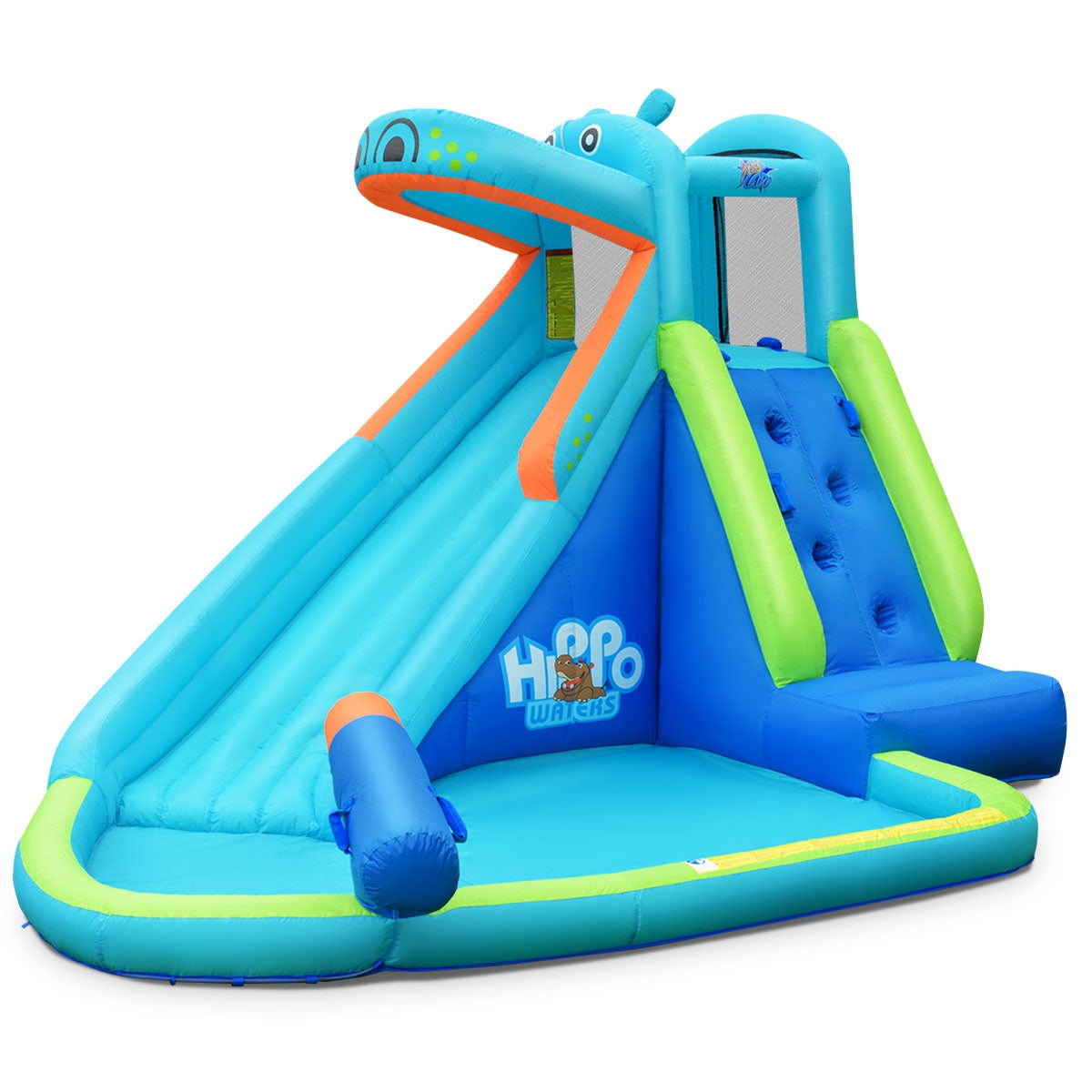 Gbruno Inflatable Water Pool with Splash Slide for Kids