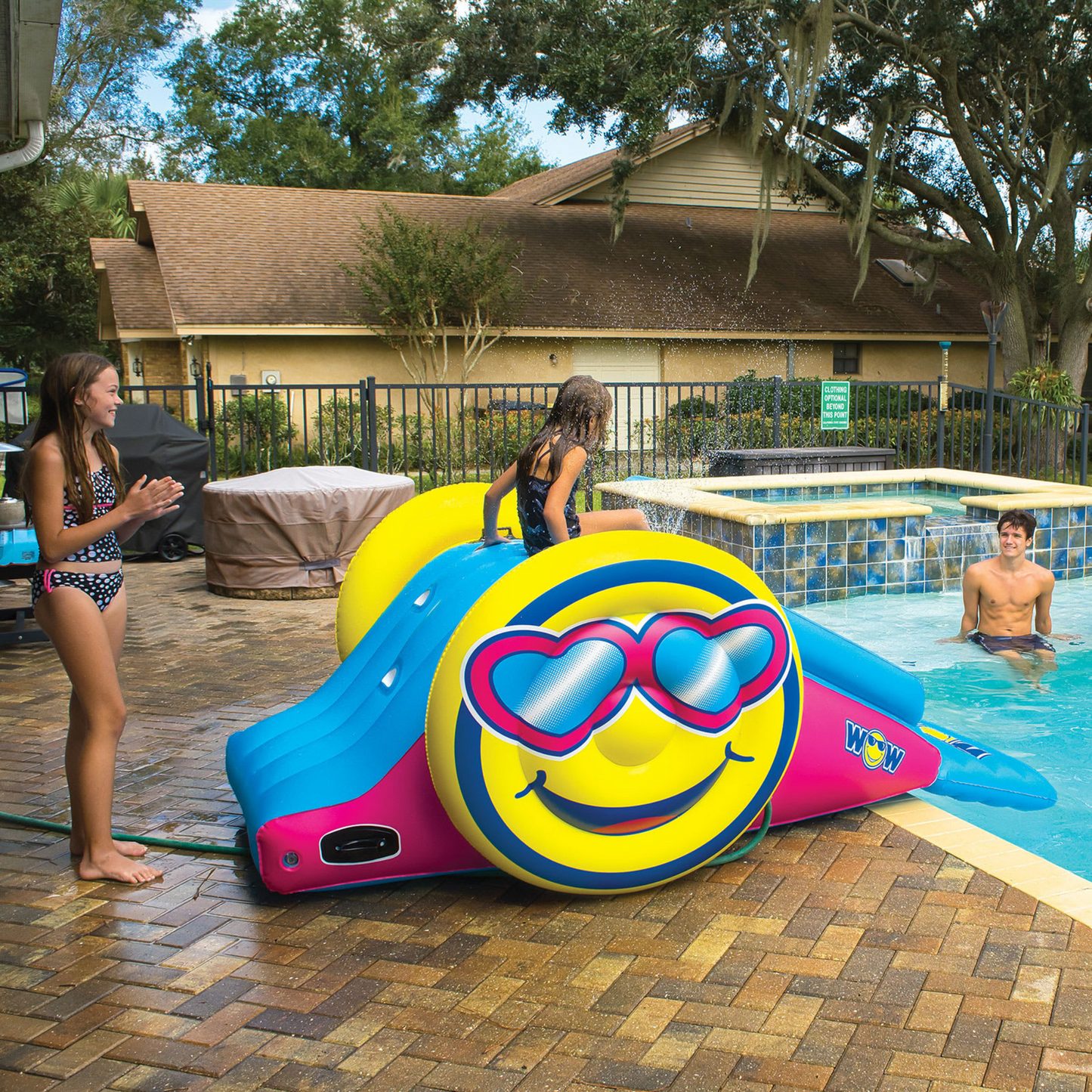 WOW Watersports Inflatable Water Slide with Sprinklers