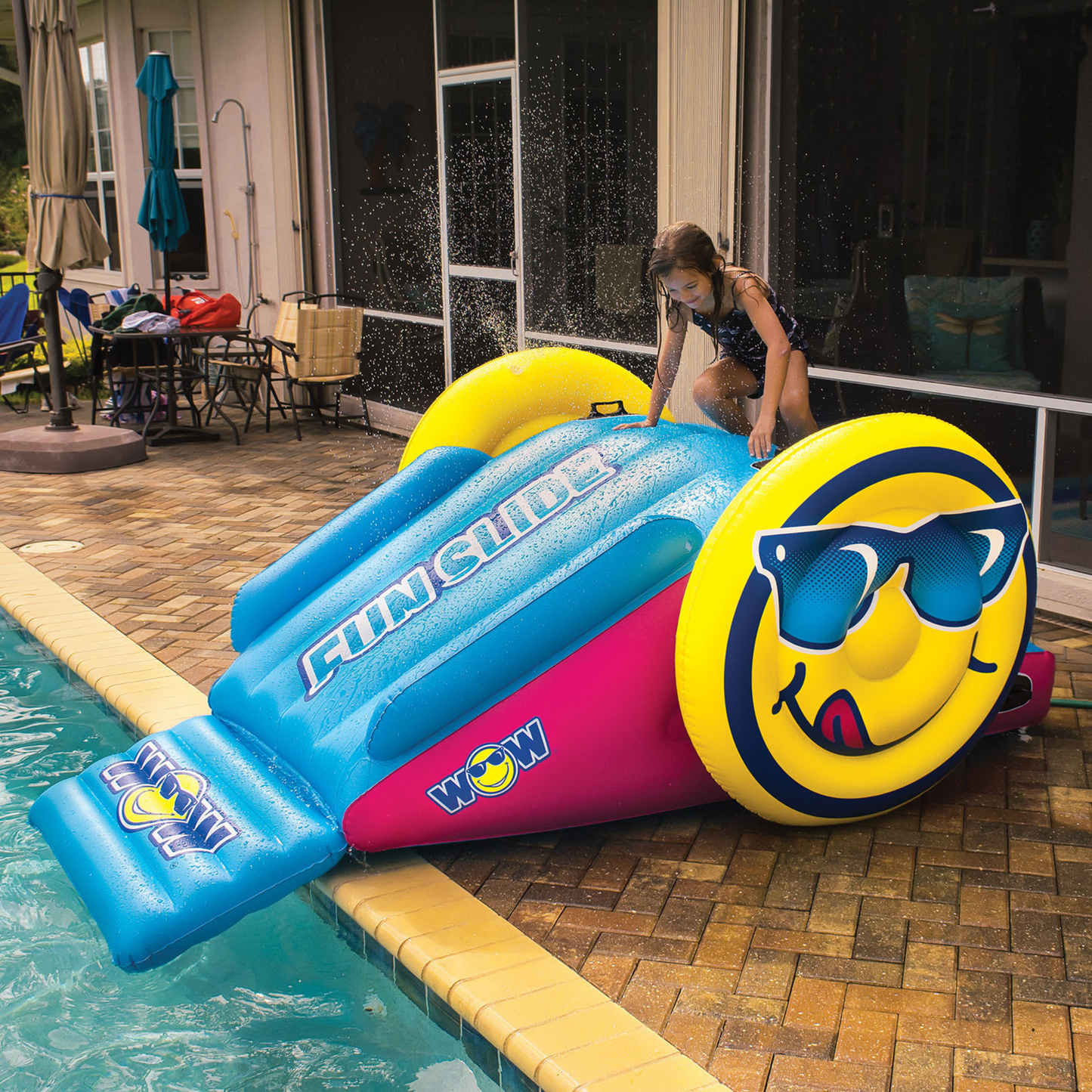 WOW Watersports Inflatable Water Slide with Sprinklers
