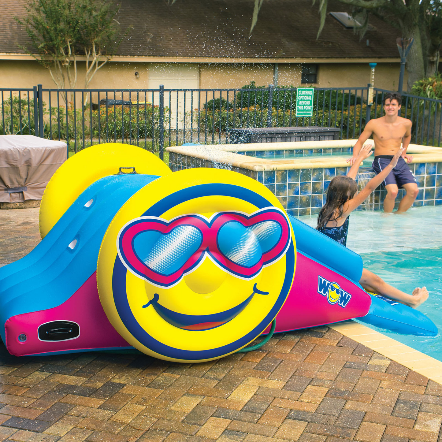 WOW Watersports Inflatable Water Slide with Sprinklers