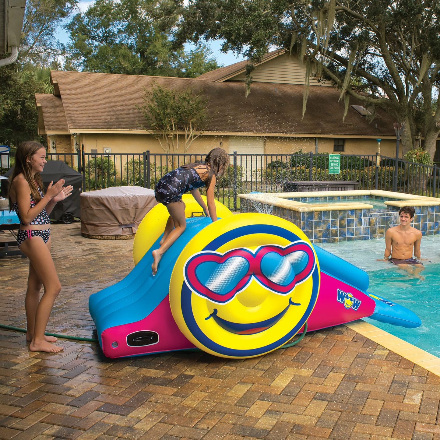 WOW Watersports Inflatable Water Slide with Sprinklers