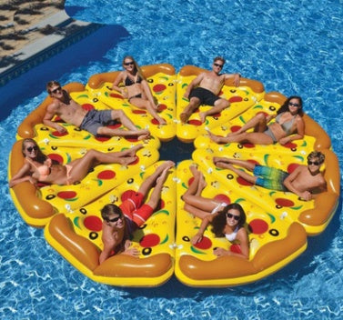 Inflatable Pizza Water Hammock Lounger Float for Pool Fun