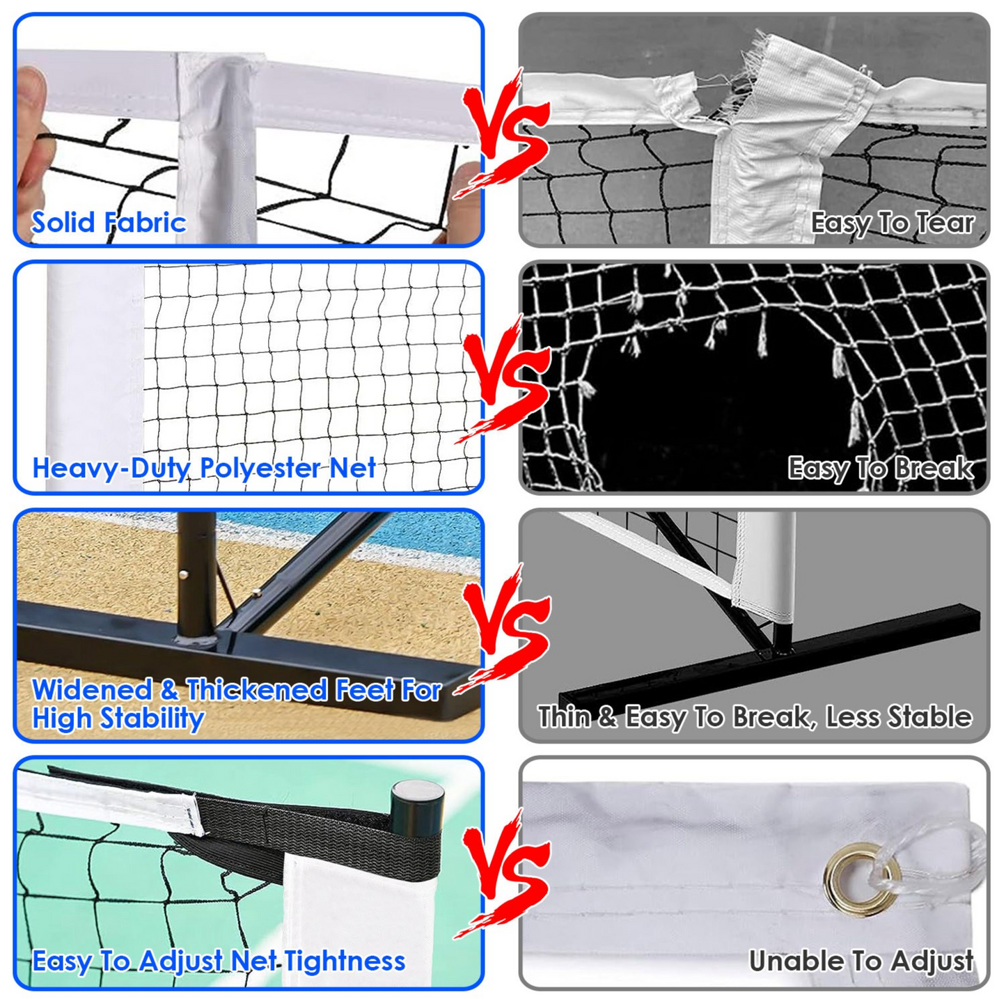 Gbruno Portable Pickleball Net Set with Paddles and Balls
