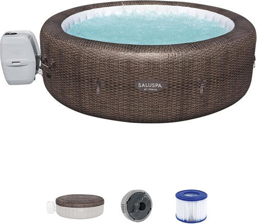 Spacious 7-Person Inflatable Hot Tub with 180 Jets