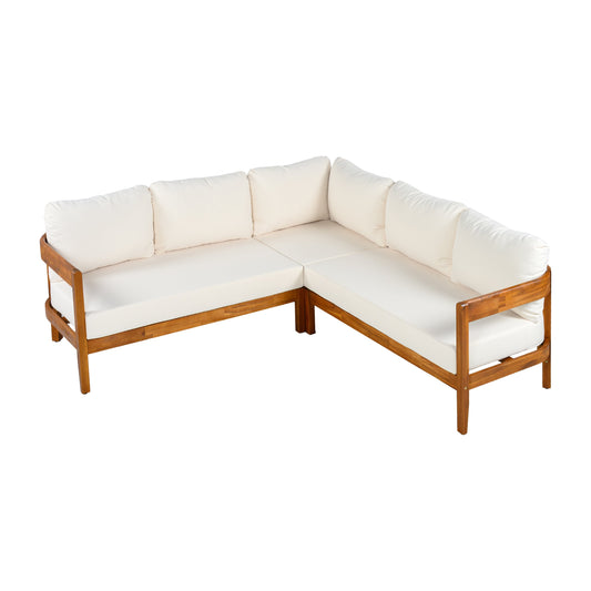 U_Style Acacia Solid Wood Patio Set for Stylish Outdoor Comfort