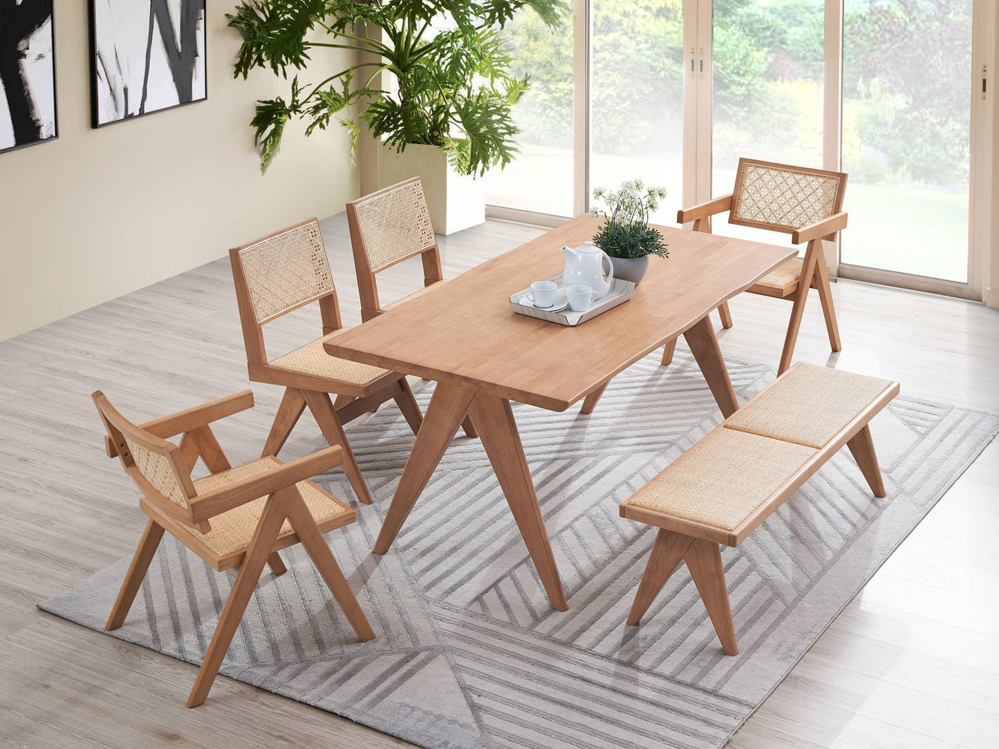 Valentina 6-Piece Rattan Patio Furniture Set