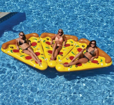 Inflatable Pizza Water Hammock Lounger Float for Pool Fun