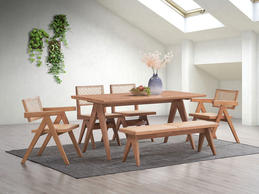 Valentina 6-Piece Rattan Patio Furniture Set