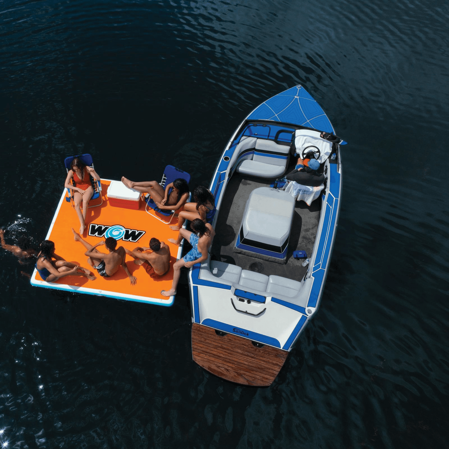 WOW Watersports Inflatable Vacation Station Dock 8' x 8'