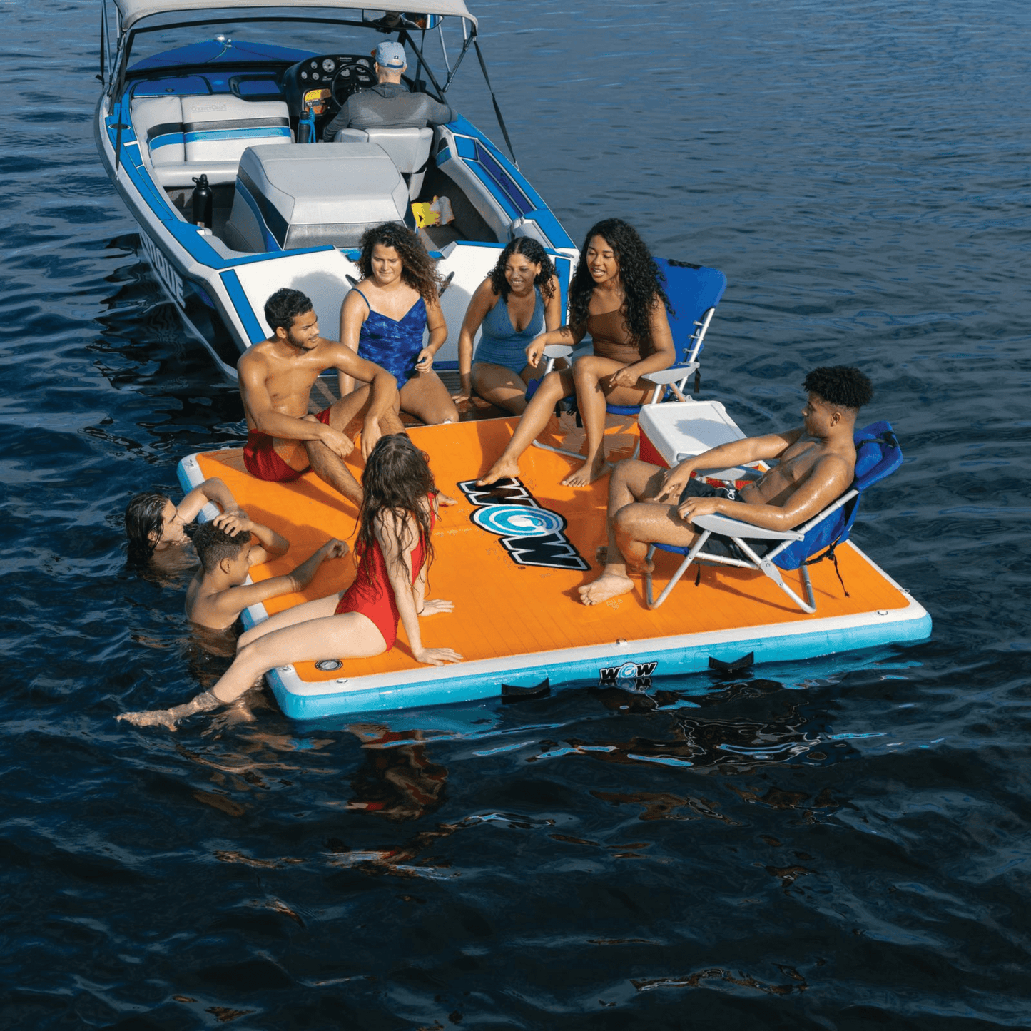 WOW Watersports Inflatable Vacation Station Dock 8' x 8'