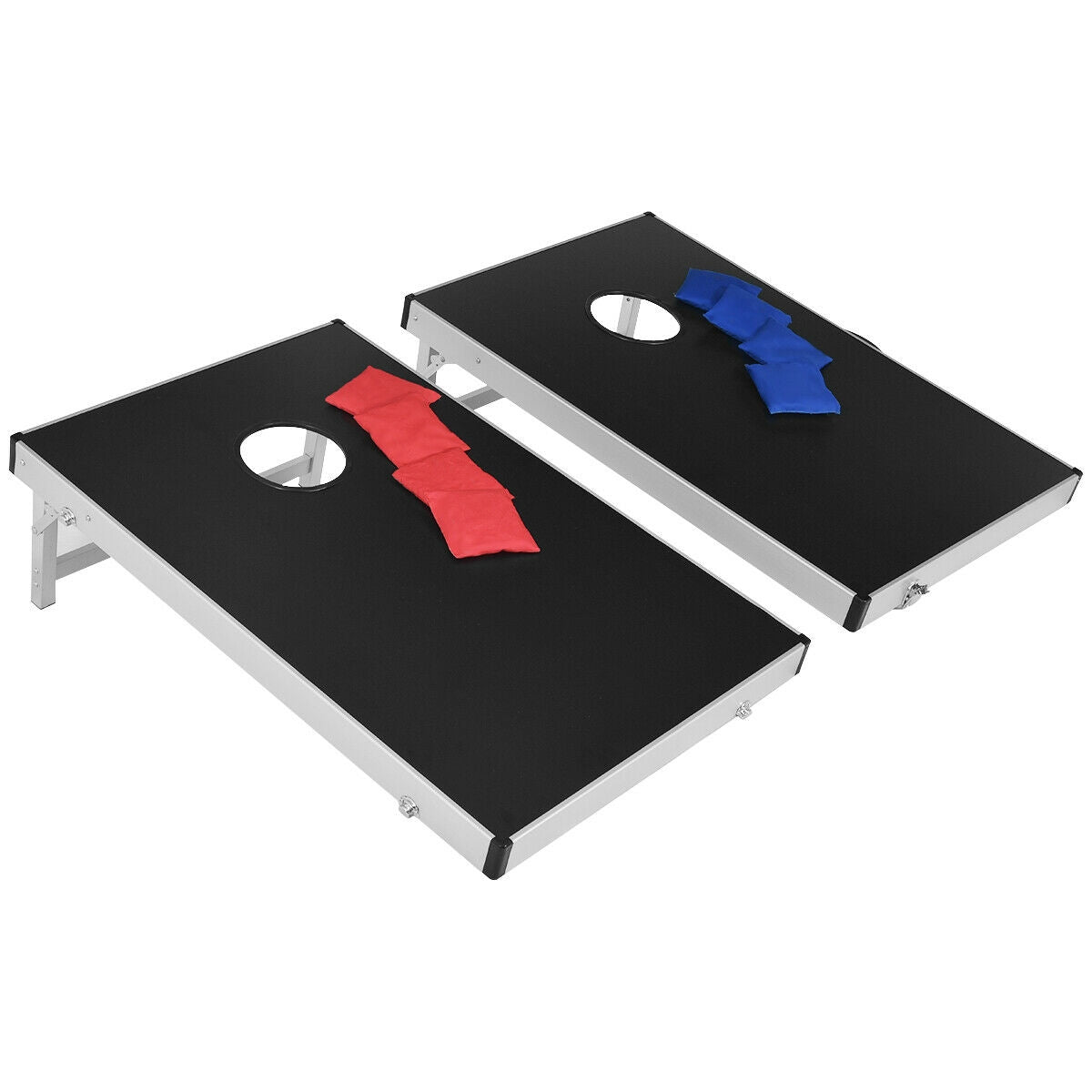 Gbruno Premium Foldable Cornhole Set with Carry Handle