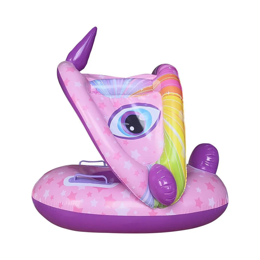Cool & Safe Toddler Pool Float with Sun Protection