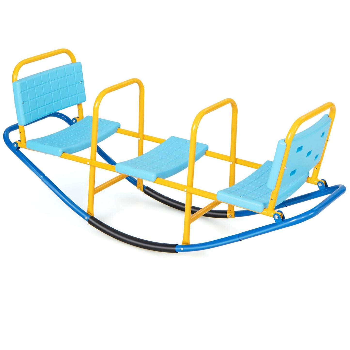 Gbruno Kids Outdoor Swivel Teeter Seesaw - Blue