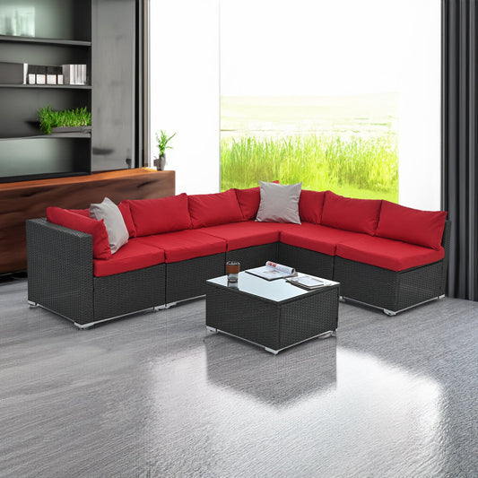 Elegant Dark Gray Patio Furniture Set