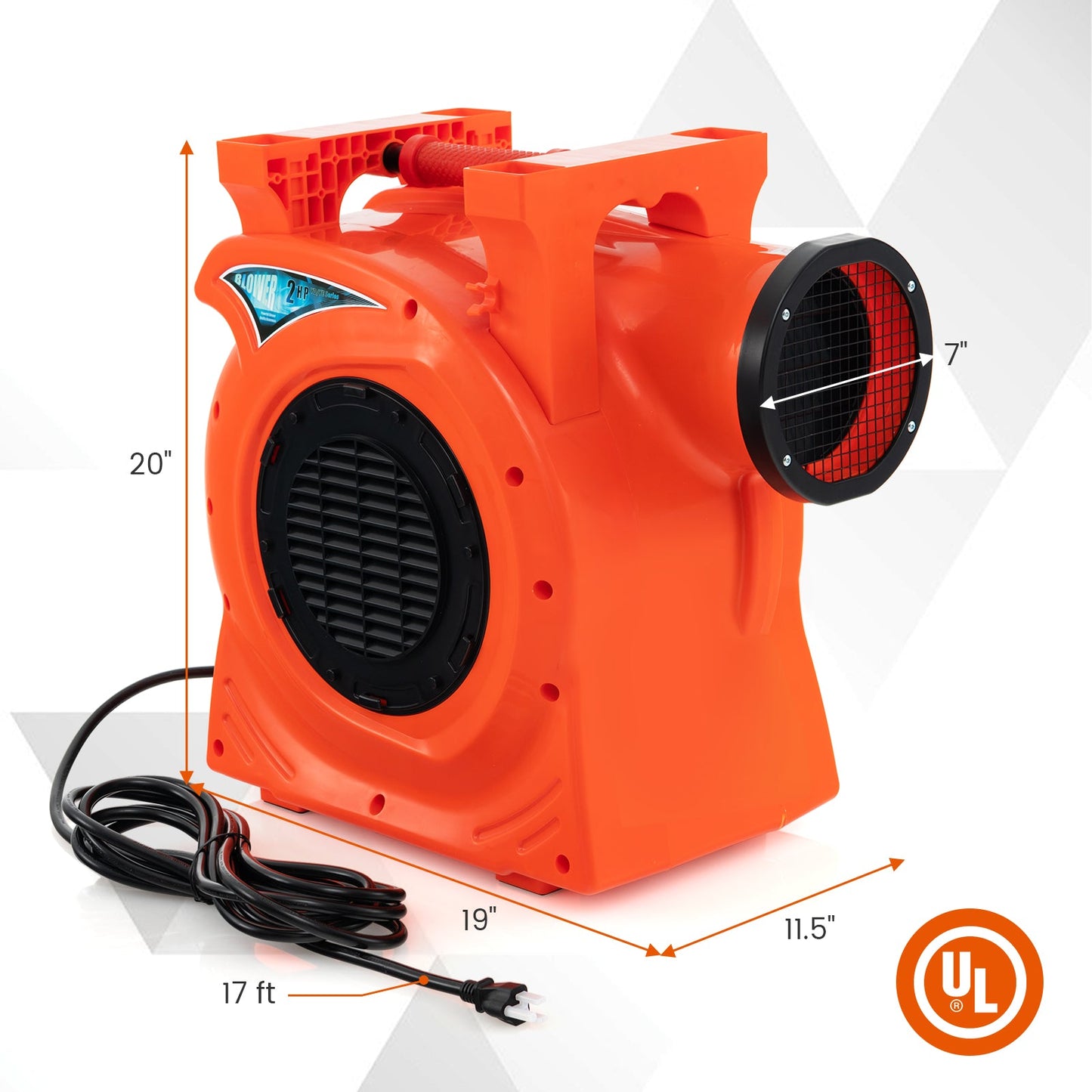Gbruno 1500W 2 HP Commercial Air Blower