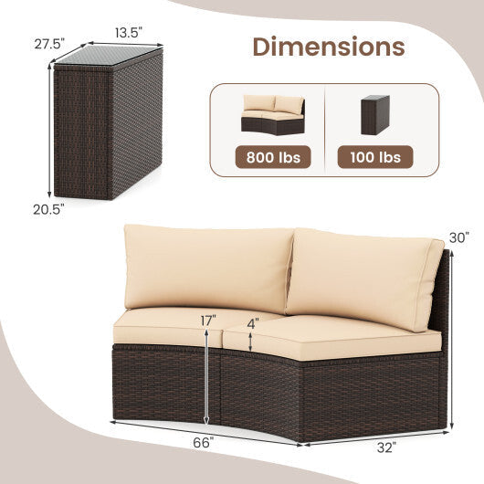 5 Pieces Patio Furniture Set