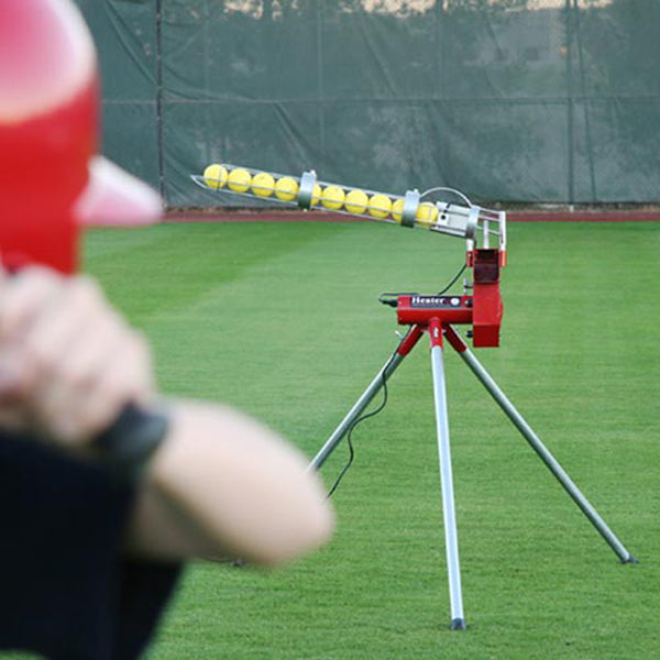 Heater Combo Baseball and Softball Pitching Machine with Auto Ball Feeder