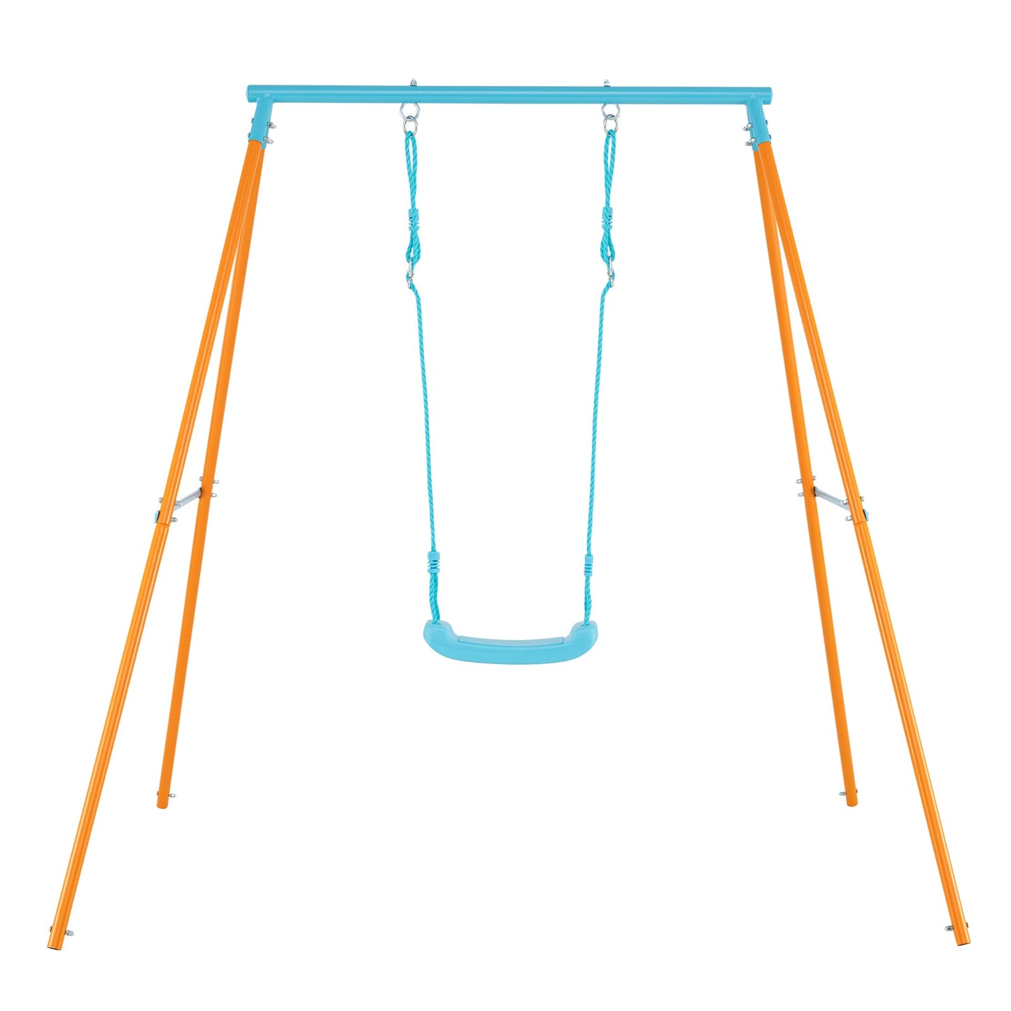 Gbruno Heavy Duty Metal Toddler Swing Set - Orange