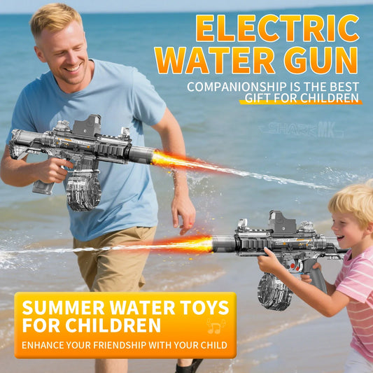 M416 Electric Water Gun: High-Pressure Blaster with Lights and Flames