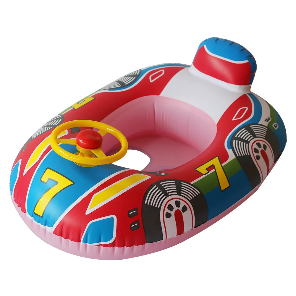 Cool & Safe Toddler Pool Float with Sun Protection