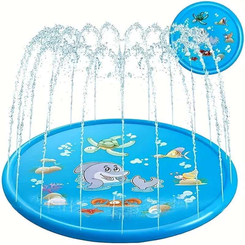 Kids Inflatable Spray Mat Water Sprinkler Pad Outdoor Play Toy