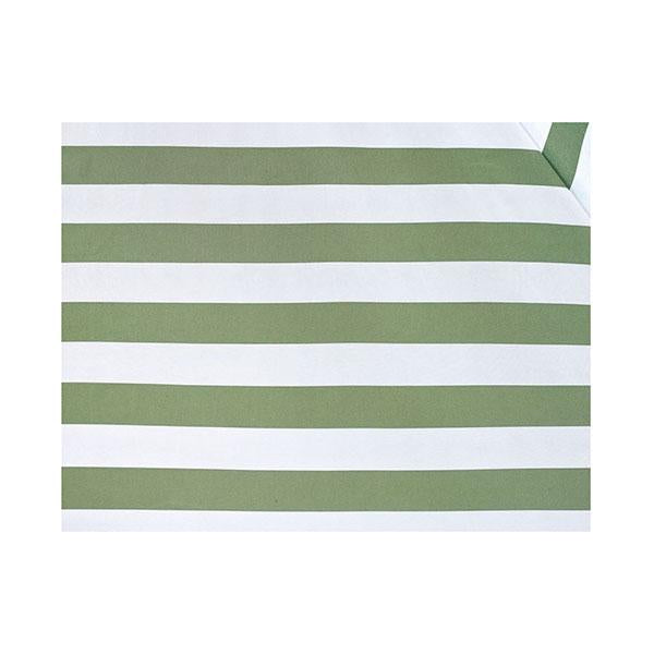 Milano Green and White Striped Outdoor Umbrella