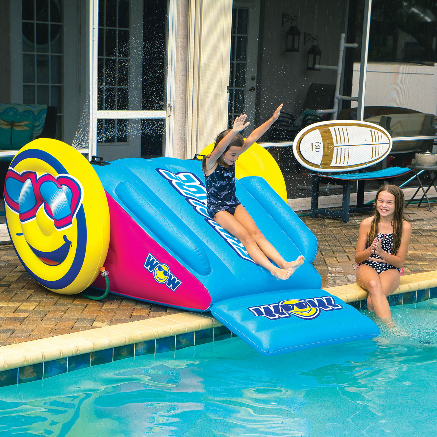 WOW Watersports Inflatable Water Slide with Sprinklers