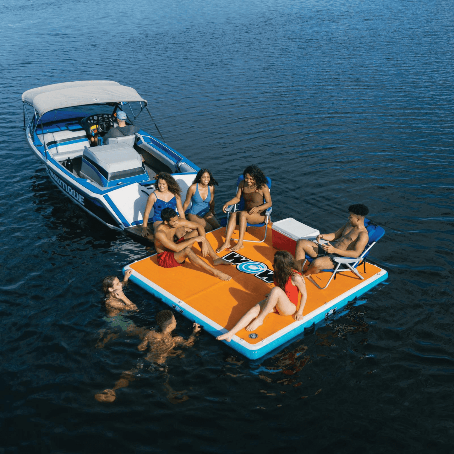 WOW Watersports Inflatable Vacation Station Dock 8' x 8'
