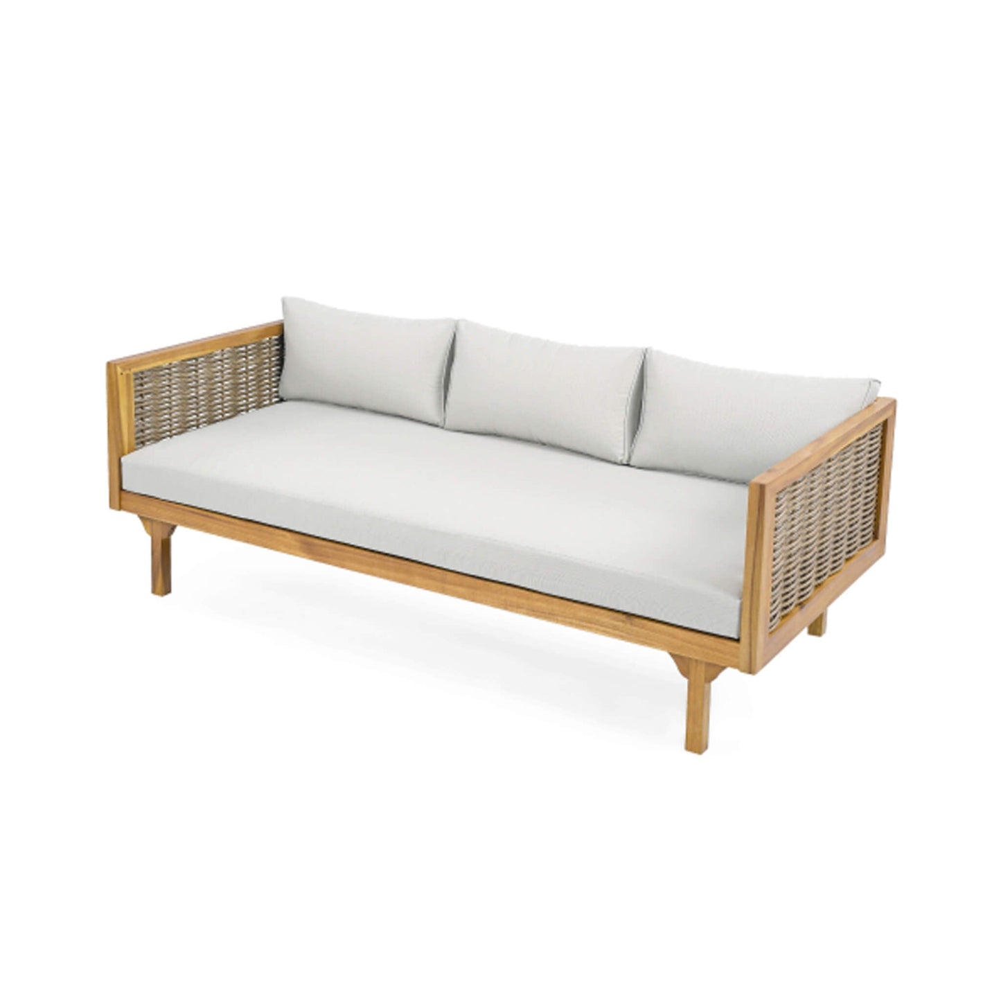 Alora 3-Seater Acacia Wood Daybed Sofa With Water-Resistant Cushions (SAK65773)
