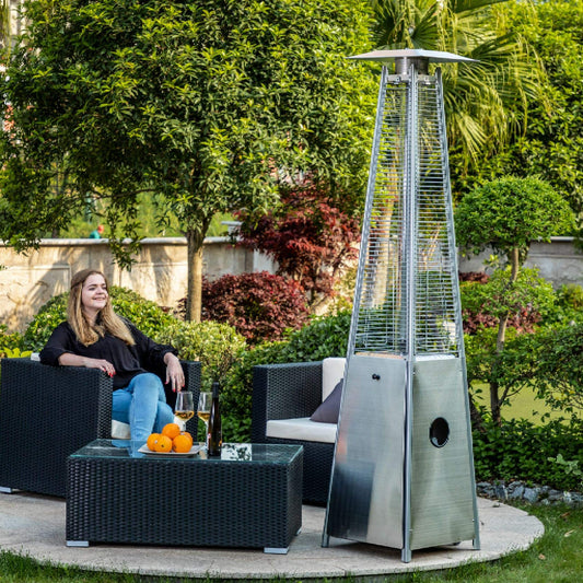 Alora Premium Commercial 40K BTU Stainless Steel Quartz Glass Tube Patio Heater (SAK67412)