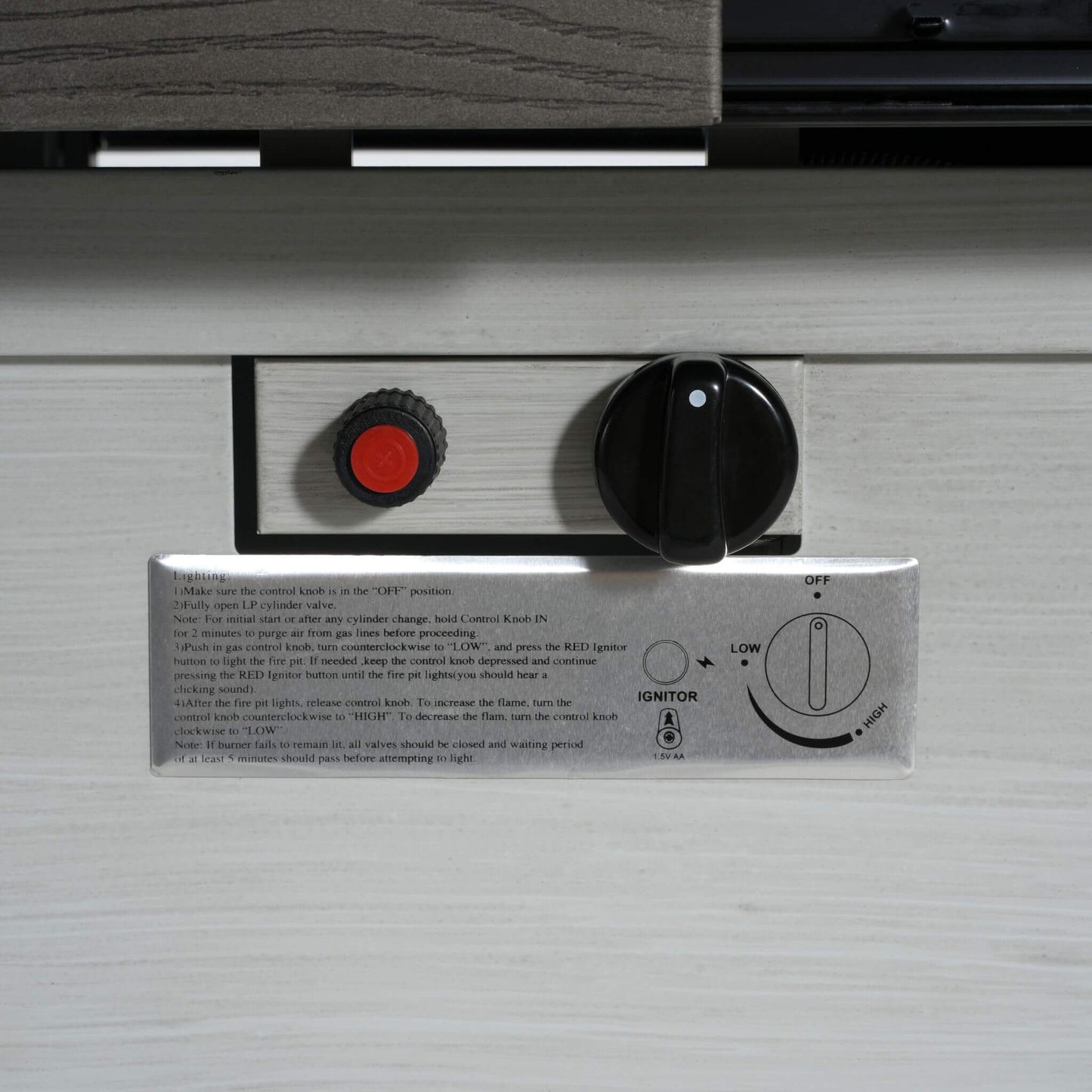 Alora Premium 50K BTU Rectangle Outdoor Aluminum Fire Pit Table (SAK70248)