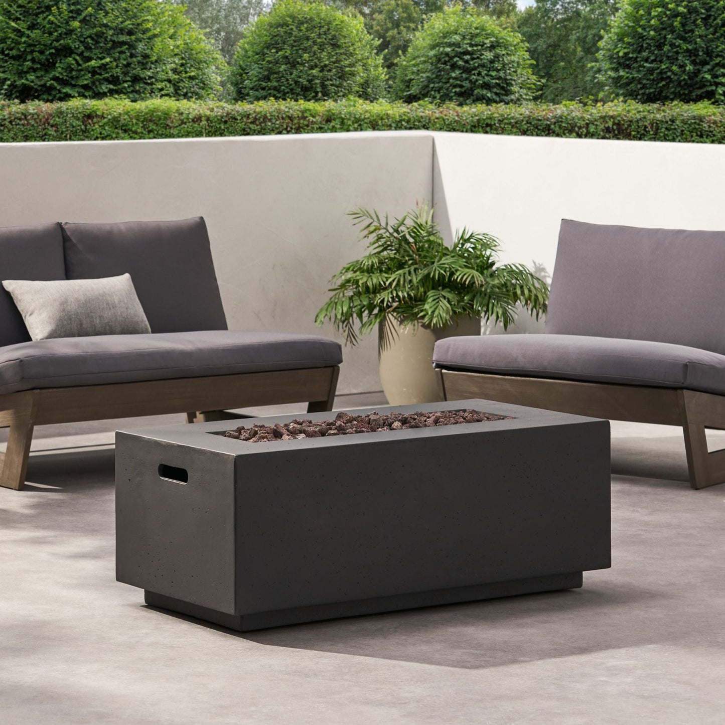 Premium 40K BTU Rectangular Propane Fire Pit Table